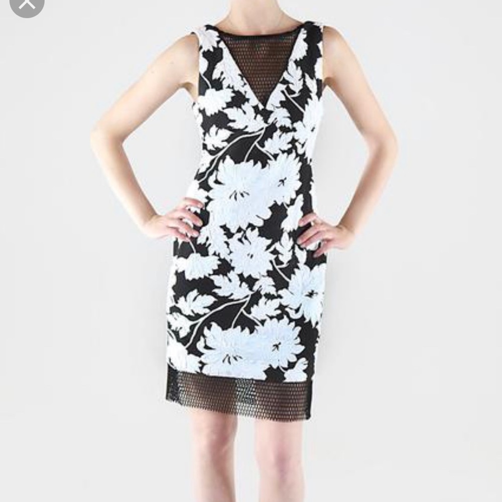 Floral Jacquard Dress